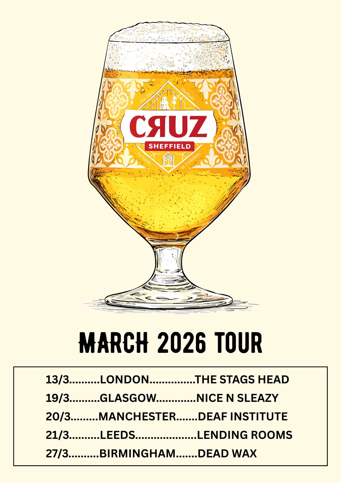 Signed UK Tour Poster 2026